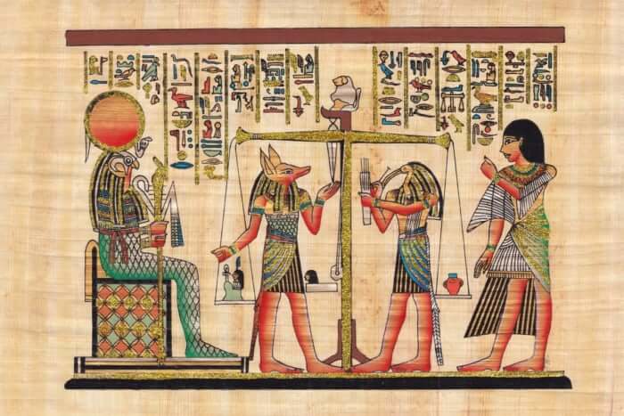 エジプト土産 パピルス画